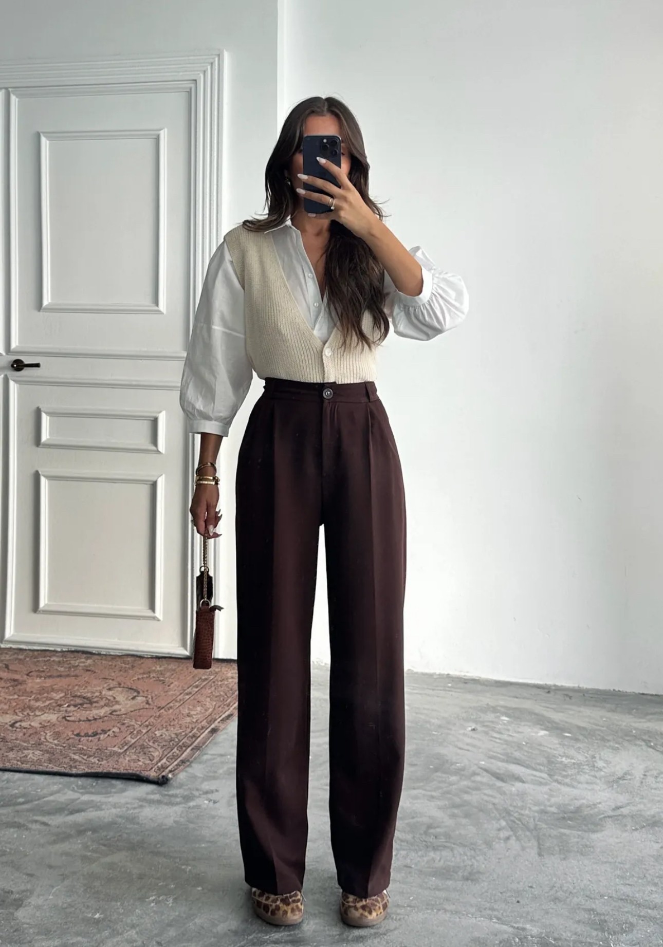 Pantalon classique carre